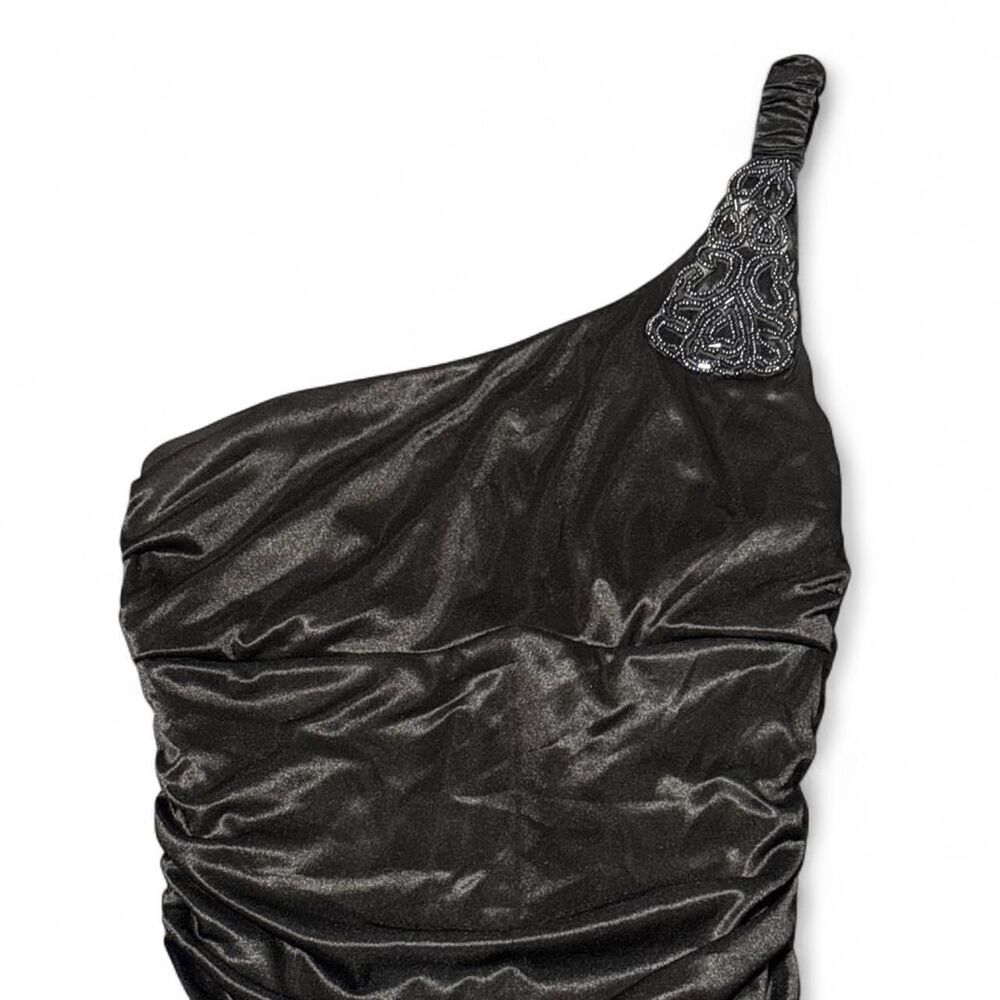 Ruby-rox Women's Black and Silver Dress - Picture 2 of 5